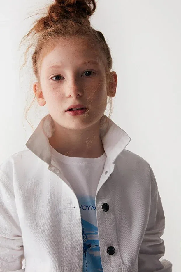 Детская куртка для девочек хлопковая Nk Kids, White