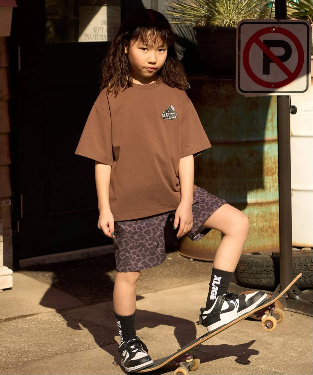 Детские шорты с принтом Animal All-Over XLARGE KIDS, Beige — фото 4