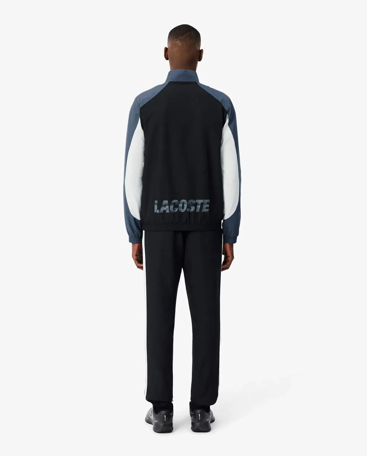 Мужской спортивный костюм с цветными блоками Lacoste, Negro — фото 2