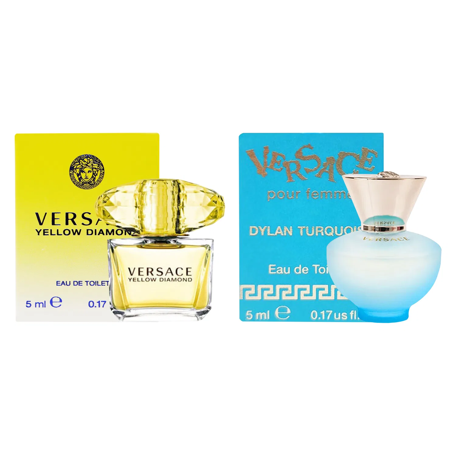 Парфюмерный набор Versace Dylan Women's Perfume 5ml + Dylan Men's Eau De Toilette 5ml, VERSACE — фото 4