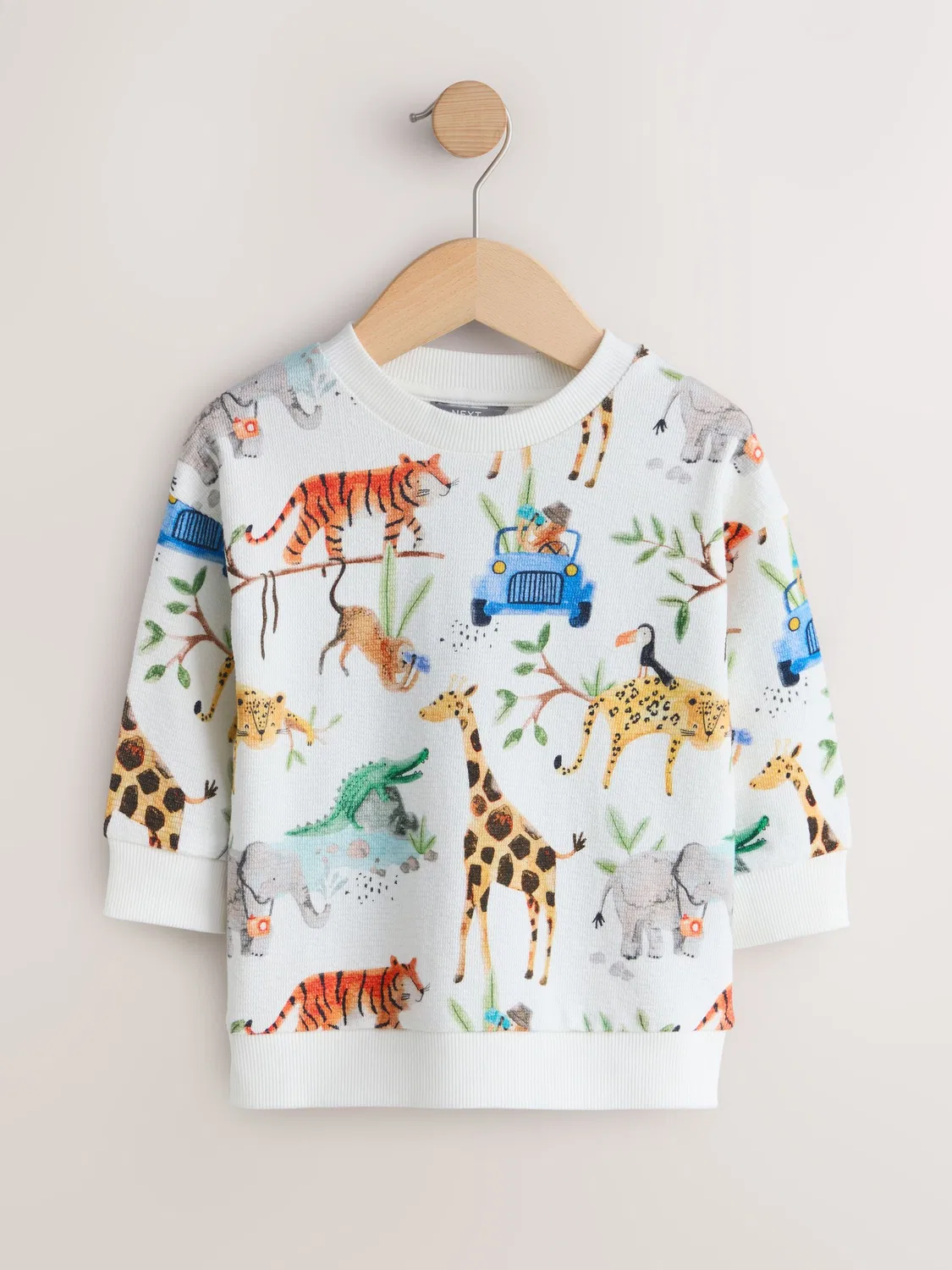 Свитшот с принтом Watercolour Animals Next, Watercolour Animals — фото 4