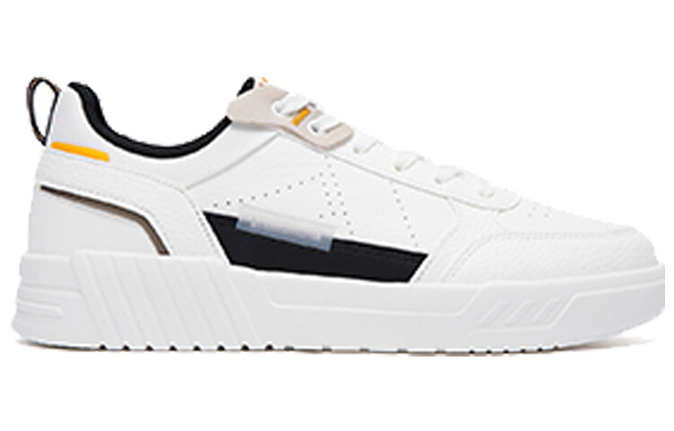 Кроссовки XTEP Skateboard Shoes Men Low-Top Canvas White Black — фото 2
