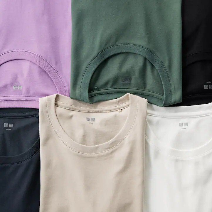 Футболка Uniqlo Supima 100% хлопок, черная — фото 3