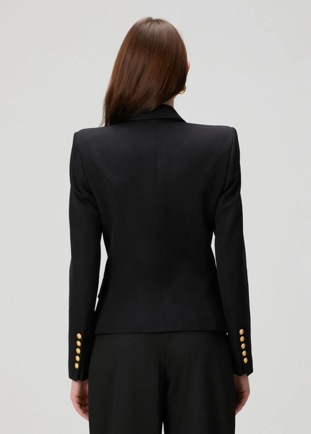 Жакет двубортный Balmain, black — фото 4