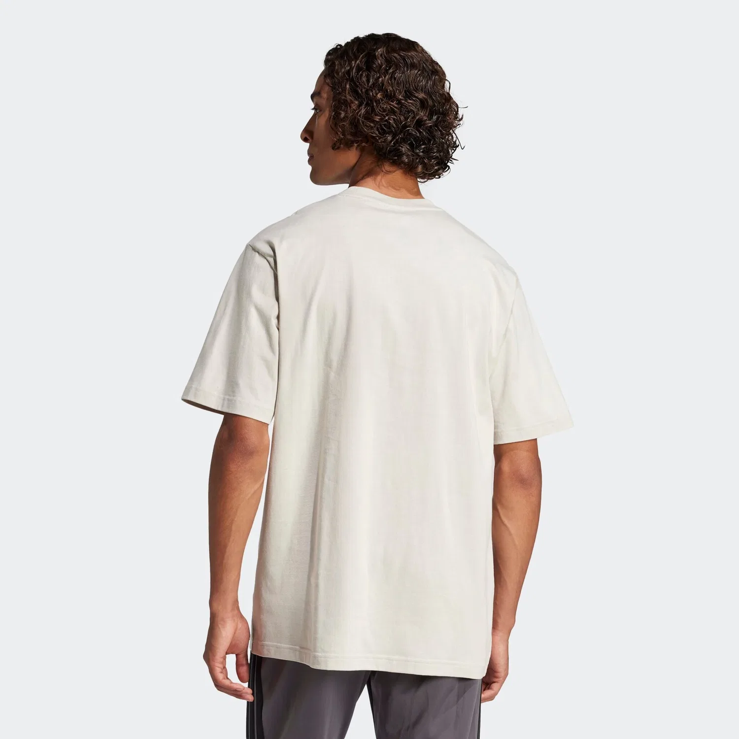 Детская футболка с заниженными плечами Adidas Sportswear, Wonder Alumina/White — фото 2