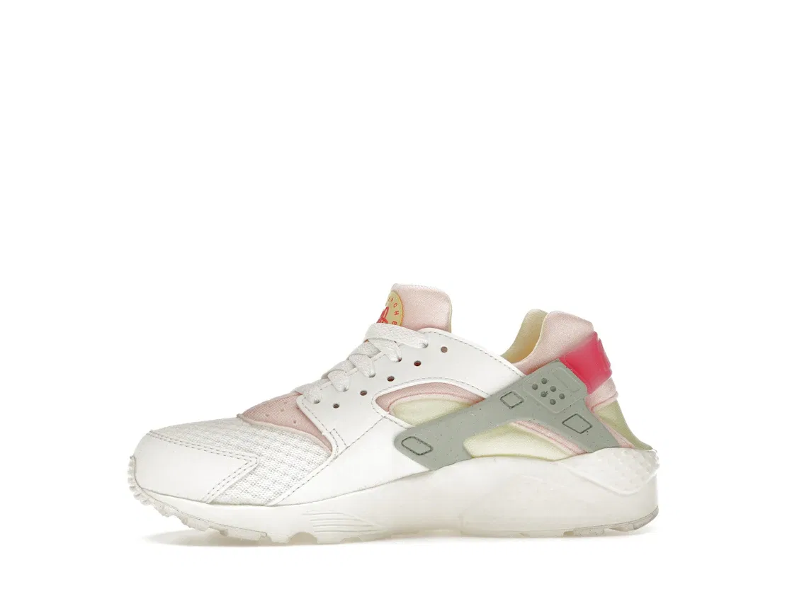 Детские кроссовки для повседневной носки Nike Air Huarache Run Nike, Summit White/Atmosphere/Citron Tint/Seafoam — фото 3