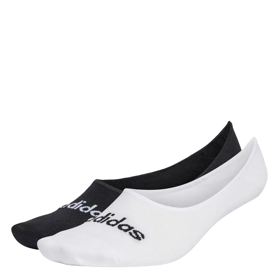 Спортивные носки ADIDAS PERFORMANCE 'Thin Linear Ballerina', 2 пары', черный, белый