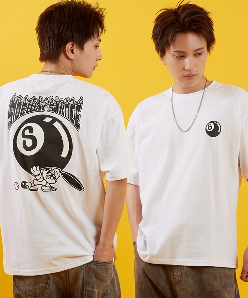 

Футболка с короткими рукавами и графическим принтом Sideway Stance, белая