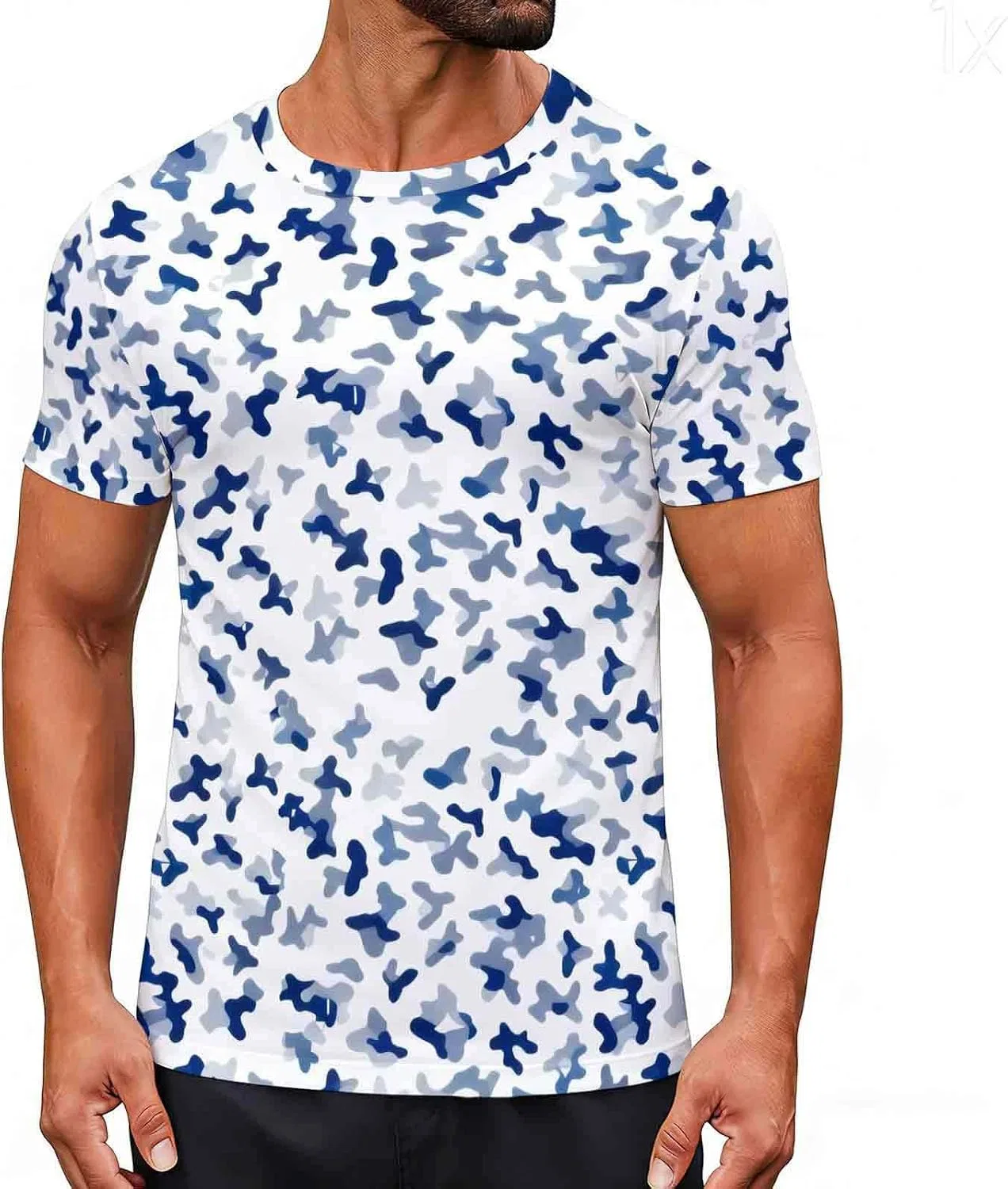 Мужская футболка с камуфляжным принтом camo t shirt Generic, Camouflage