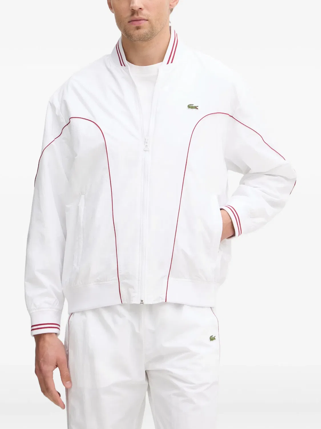 Куртка с нашивкой-логотипом Lacoste, белый