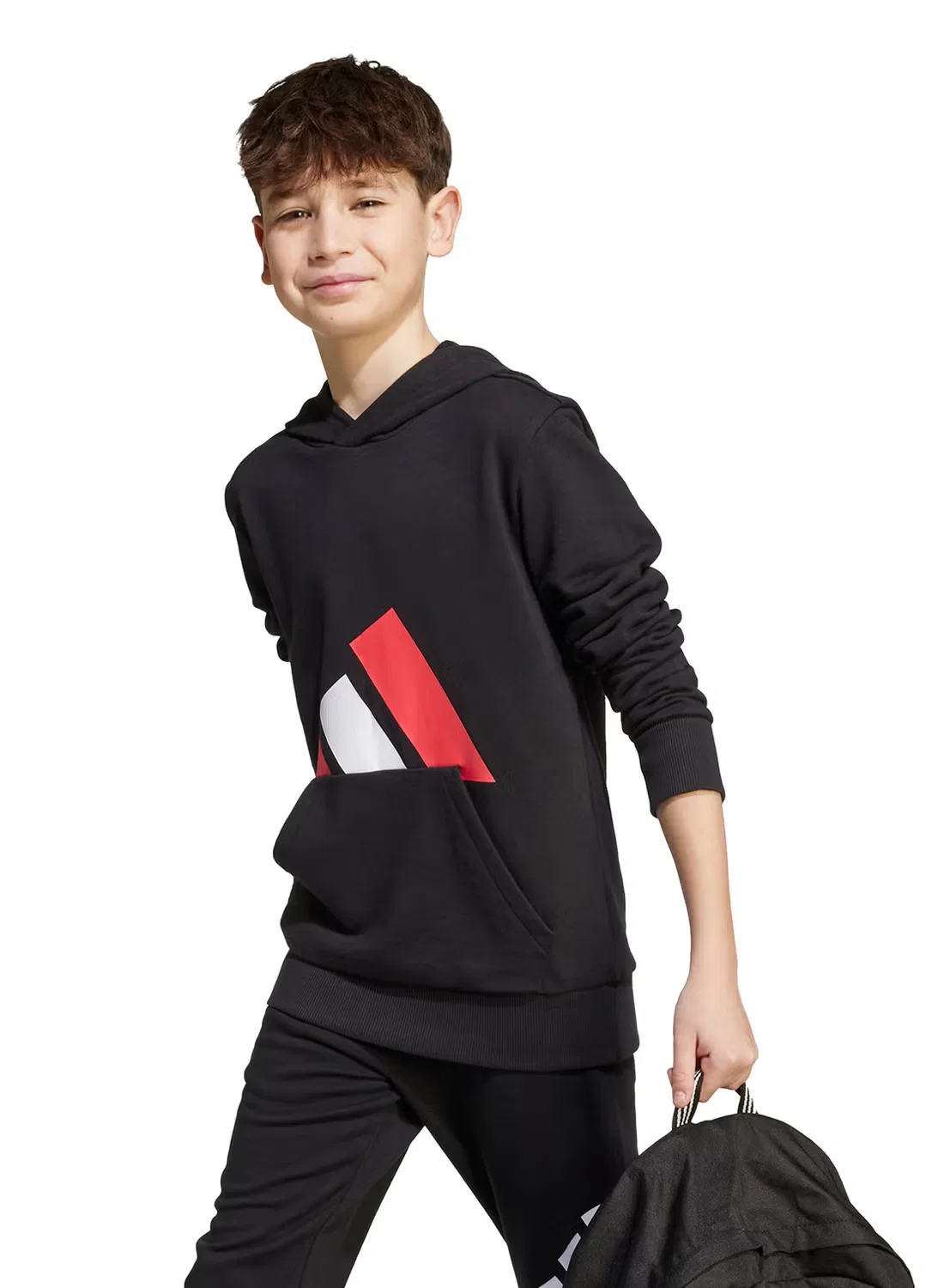 Худи классическое детское Youth Essential Adidas, черный — фото 3