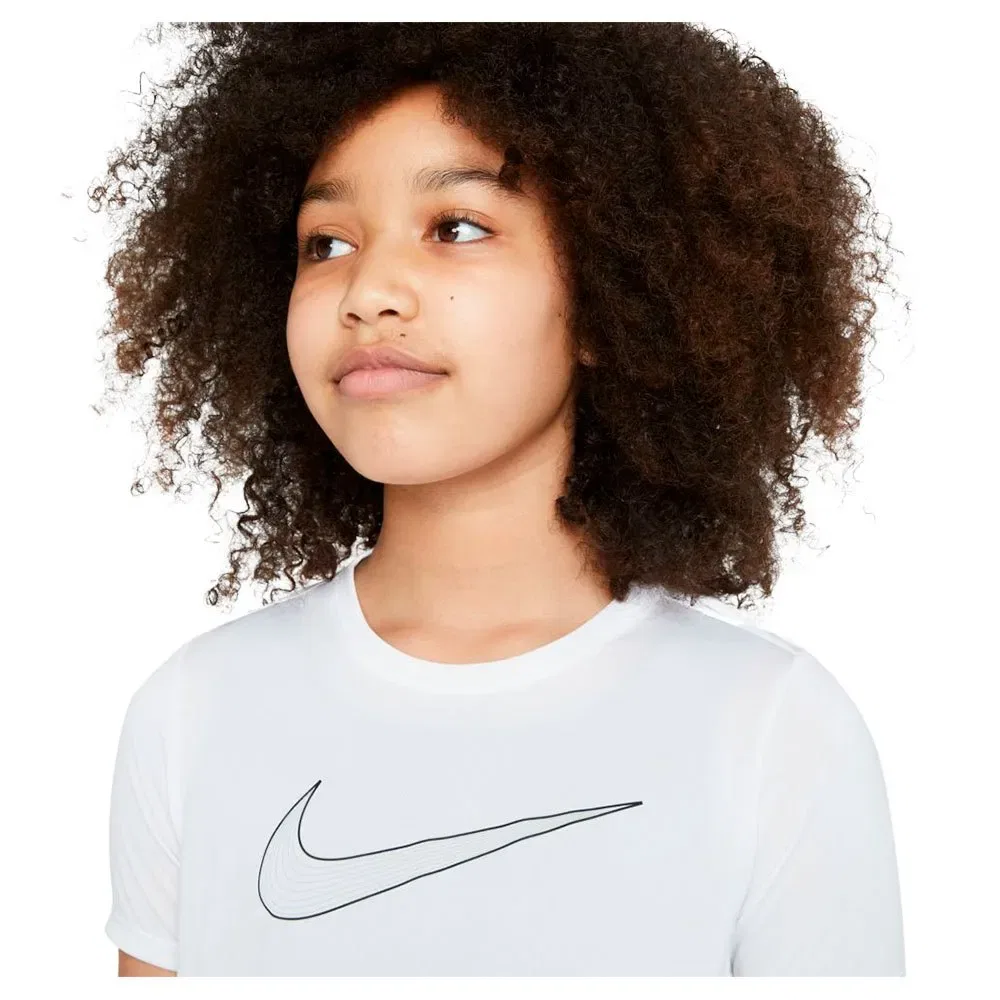 Футболка с коротким рукавом Dri Fit One Nike, белый — фото 3