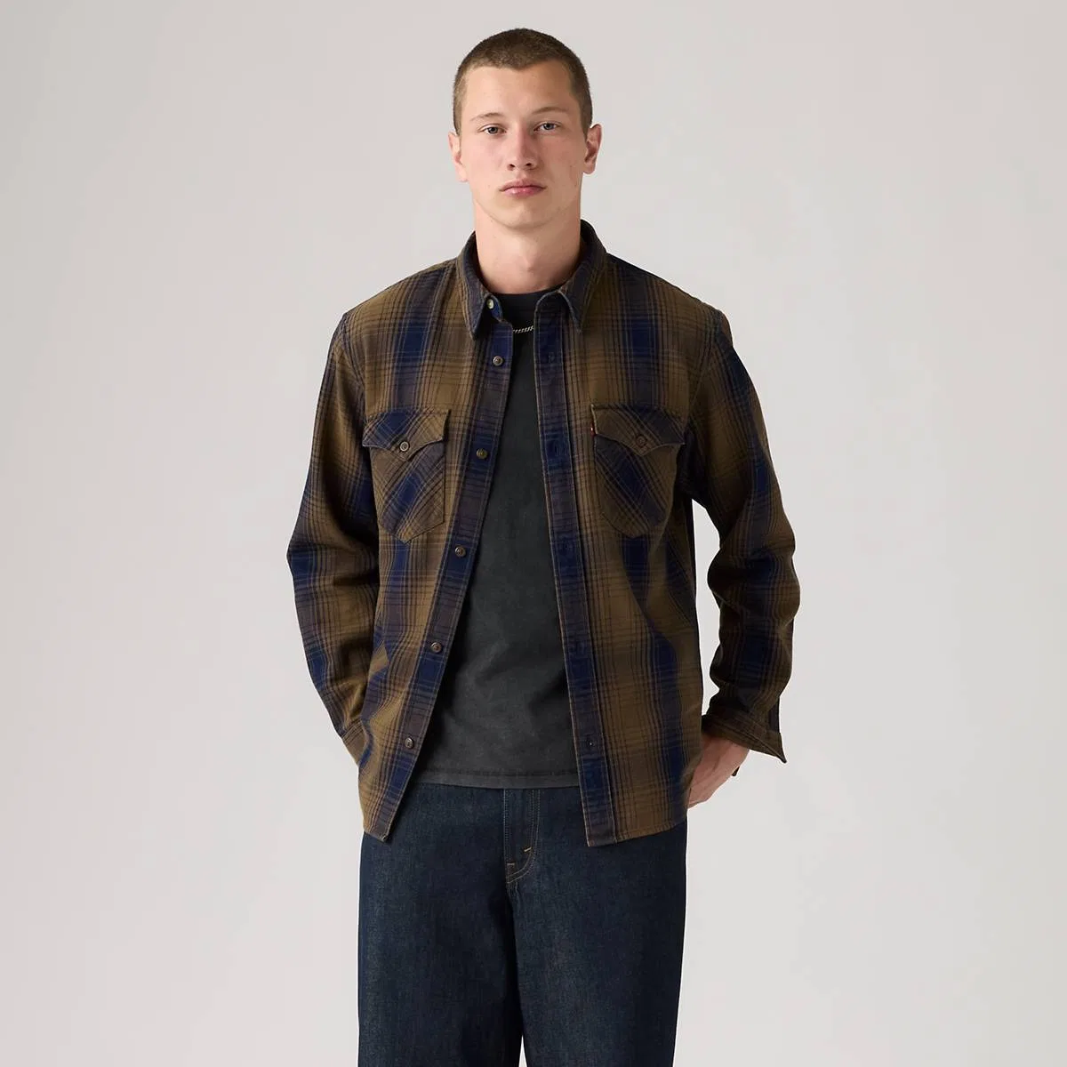 Свободная рубашка в западном стиле Levi's, Toby Vintage Indigo - Multi-Color — фото 3