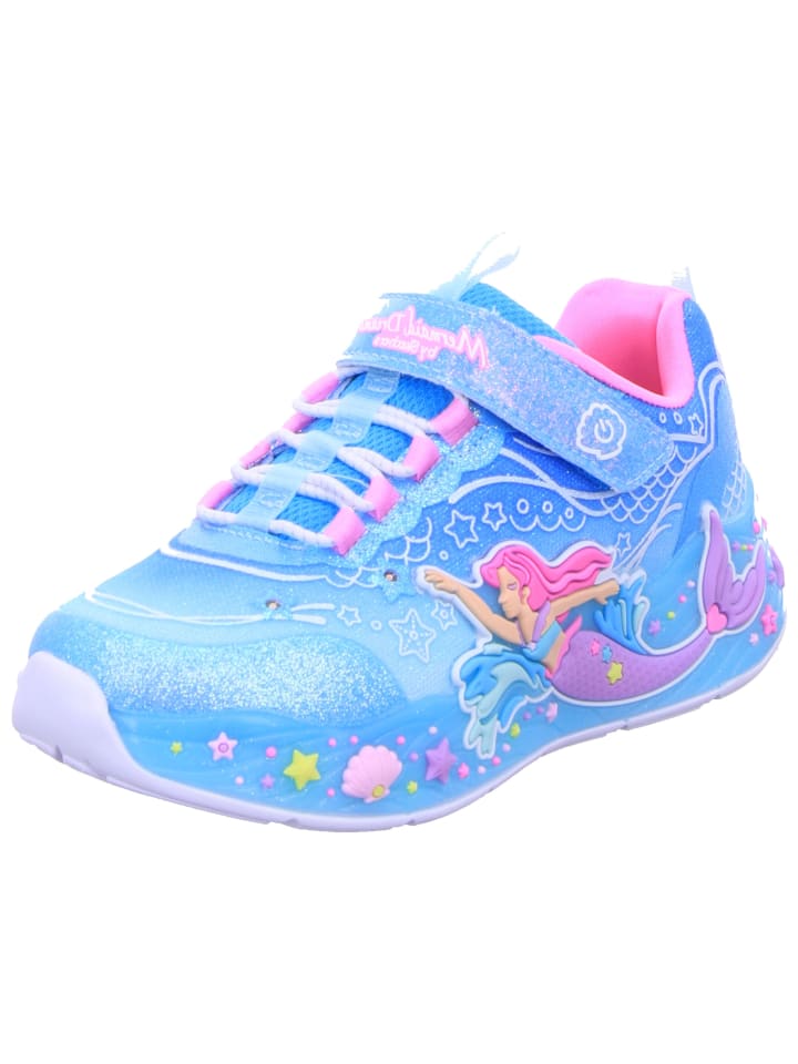 

Кроссовки на шнуровке Skechers, цвет blue/multi