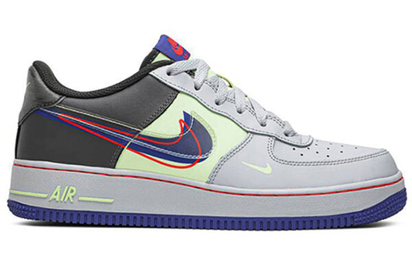 Кроссовки air force 1 низкие Nike, серый — фото 2