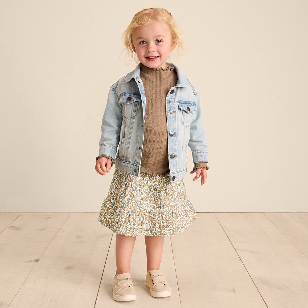 

Куртка из органического денима Little Co. для малышей и малышей от Lauren Conrad Little Co. by Lauren Conrad, цвет Superlight