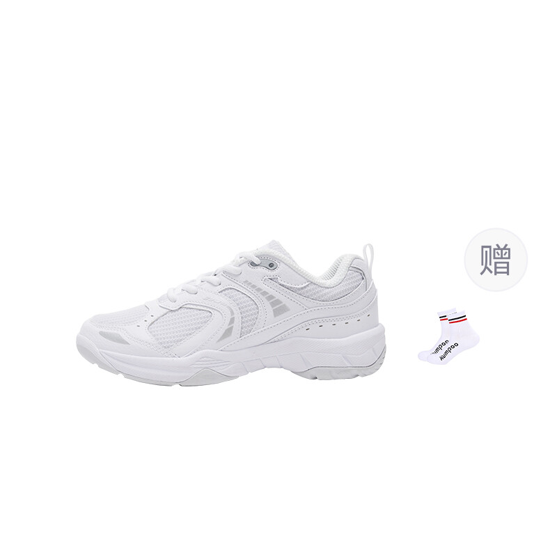 

Кроссовки KUMPOO Badminton Shoes Unisex Low-top White/Light Gray, белый/светло-серый