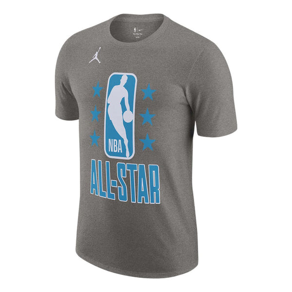 

Футболка Air Jordan Alphabet Logo Printing Casual Round Neck Short Sleeve All-Star 2022 Season Durant 7 dark grey, мультиколор