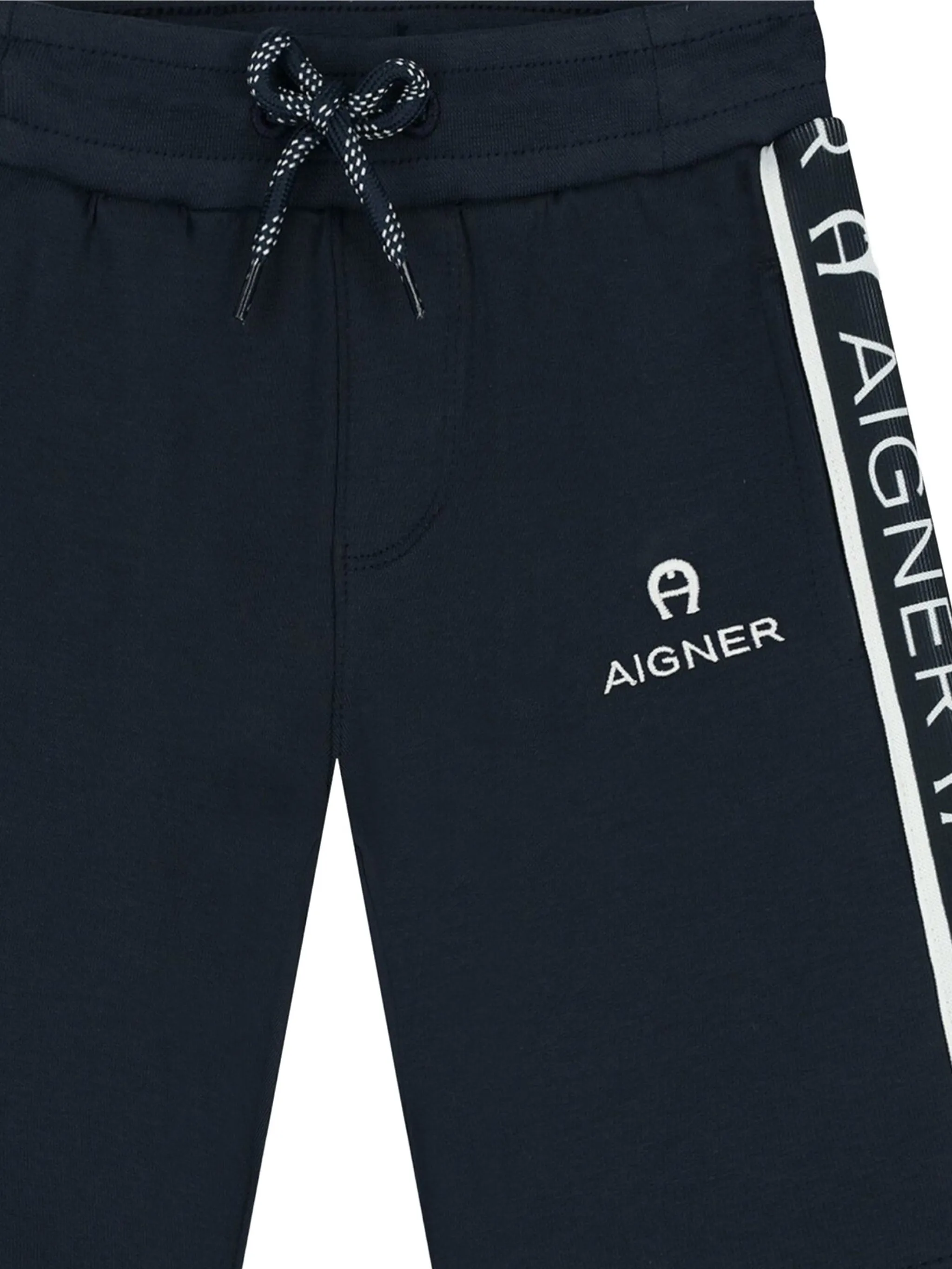 Спортивные шорты с логотипом Aigner Kids, синий — фото 3