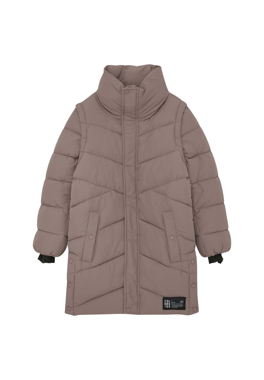 

Зимнее пальто Color Kids COJr. Jacket/West Quilt long, Antler/Beige