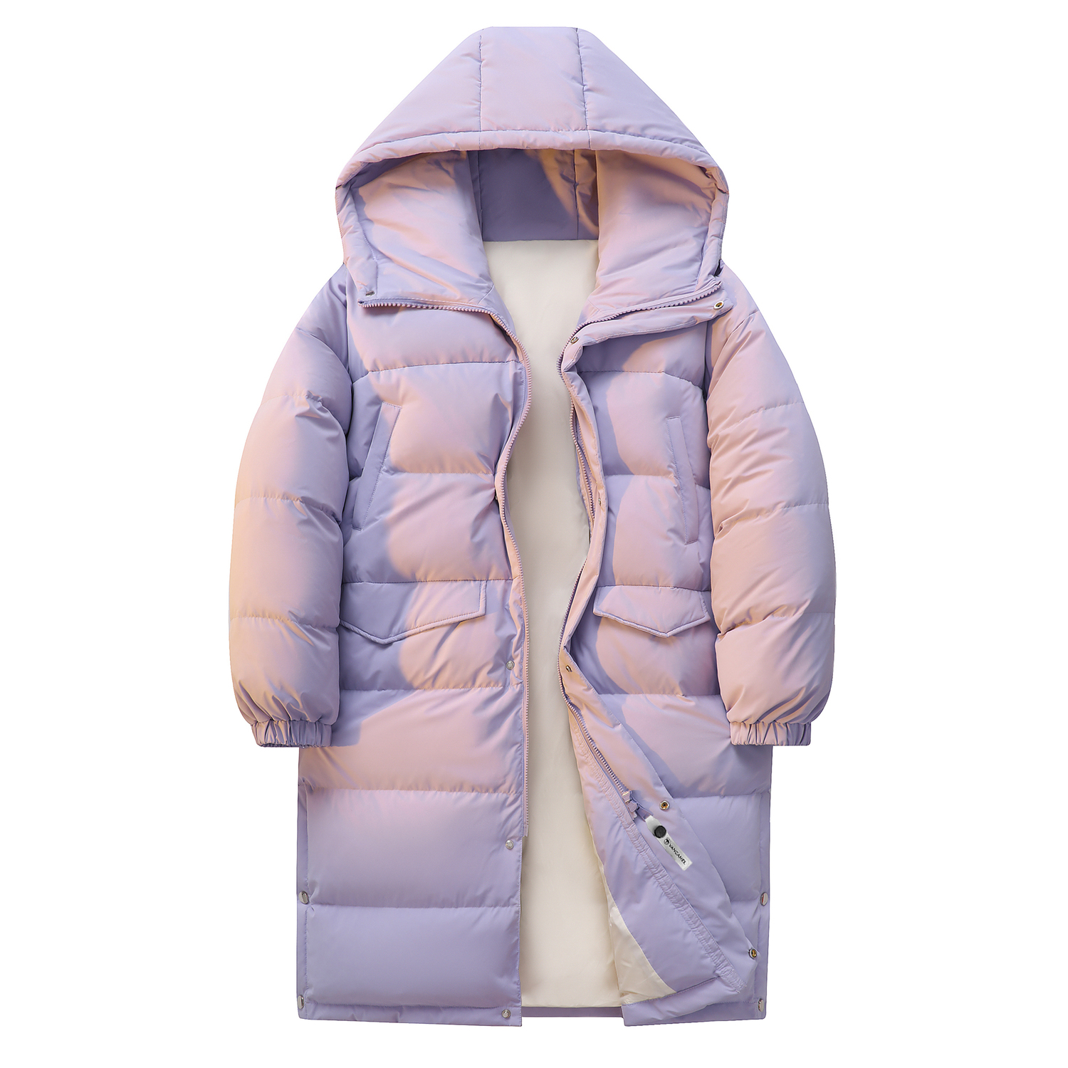 

Пуховик Unisex Hooded Thickened Others VanCamel, фиолетовый