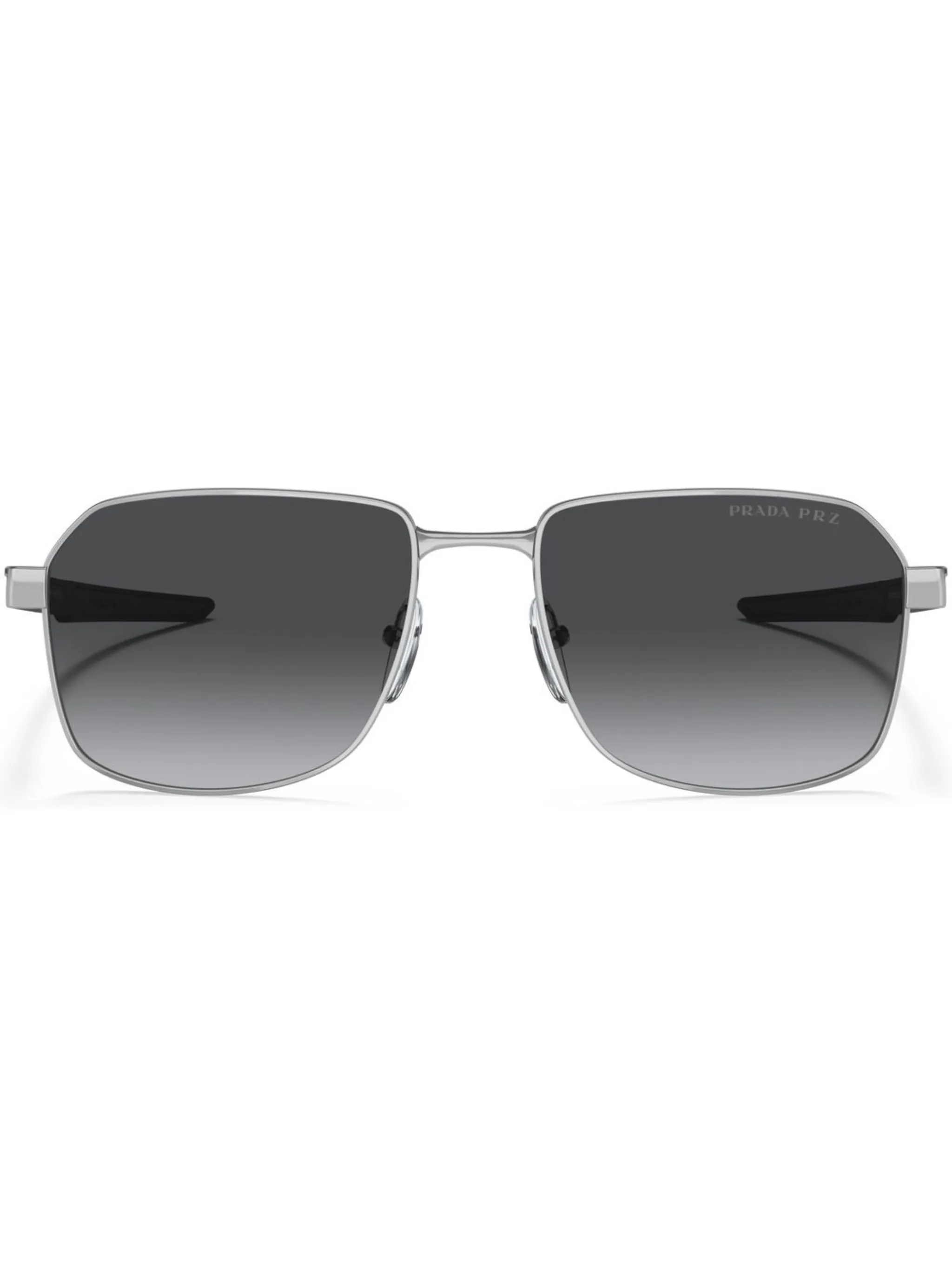 

Солнцезащитные очки с логотипом Prada Linea Rossa, серебристый
