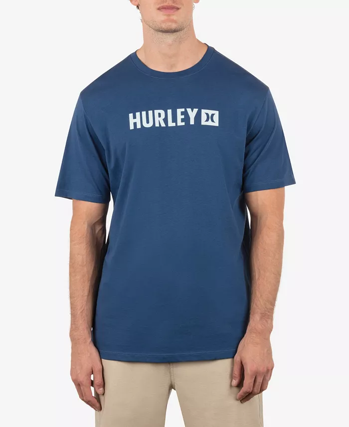 

Мужская футболка The Box с коротким рукавом Hurley, синий