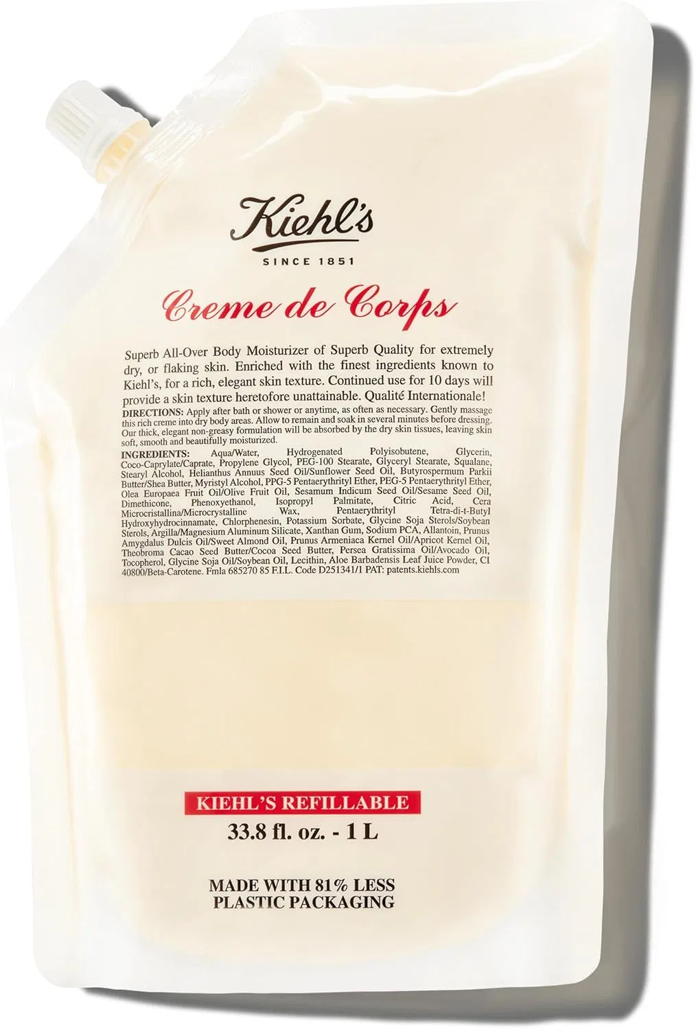Крем для тела Kiehl's Creme De Corps увлажняющий 1 л