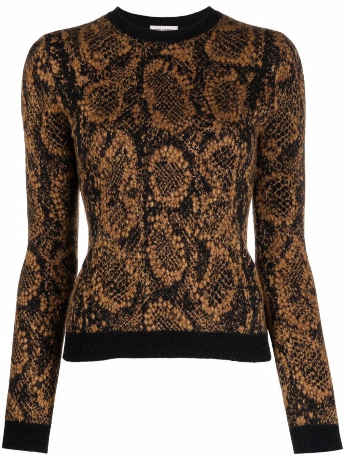 

Saint Laurent джемпер жаккардовой вязки, черный