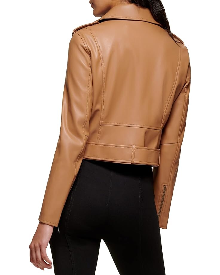 

Куртка DKNY PU Moto Jacket, карамельный