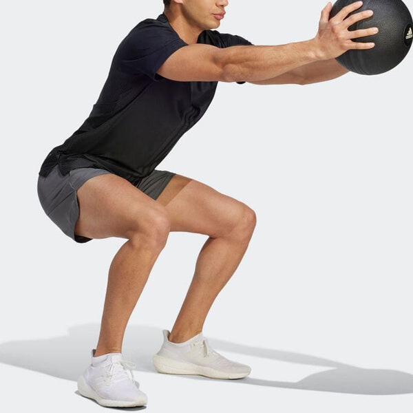 Футболка hiit workout 3 полоски футболка Adidas, черный — фото 4