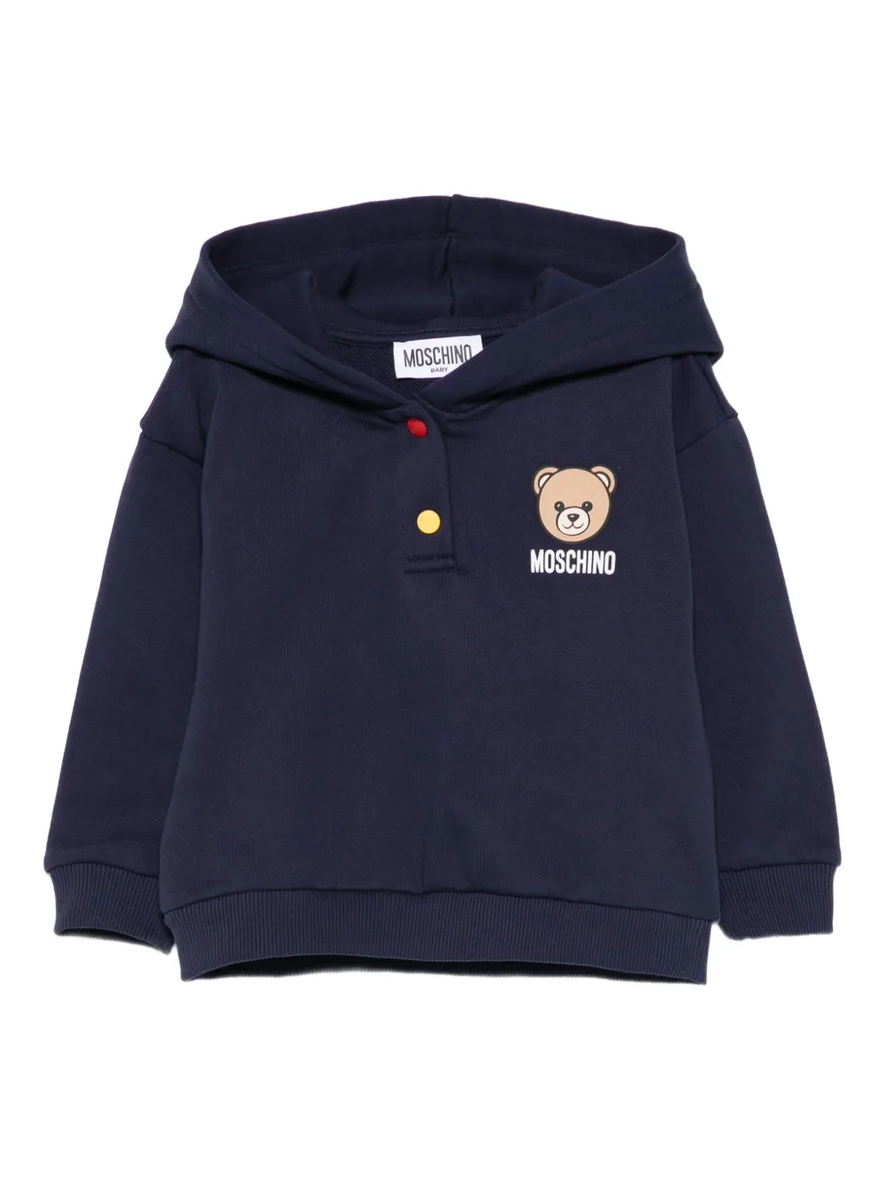 

Толстовка с принтом плюшевого мишки Moschino Kids, синий