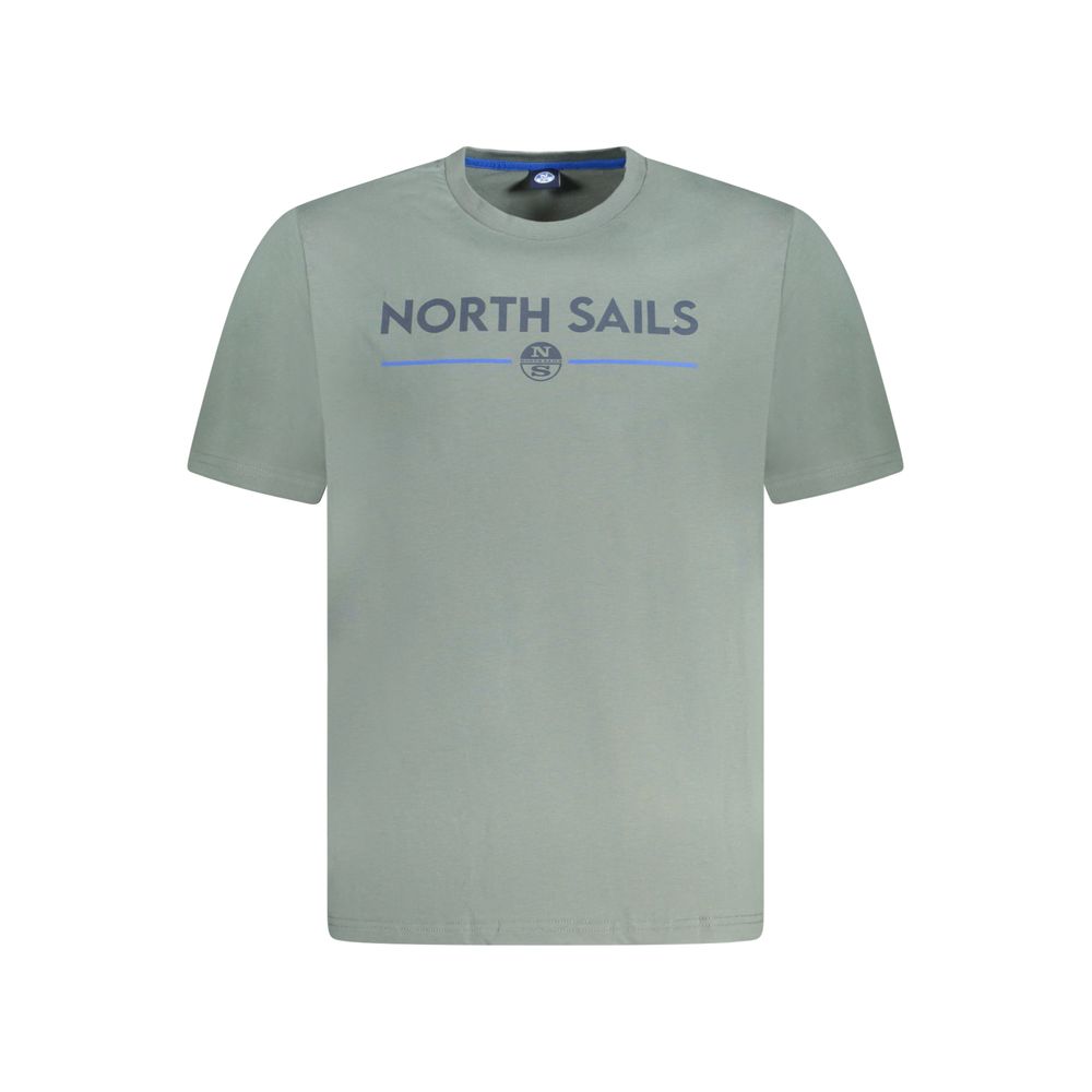 

Зеленая хлопковая мужская футболка North Sails