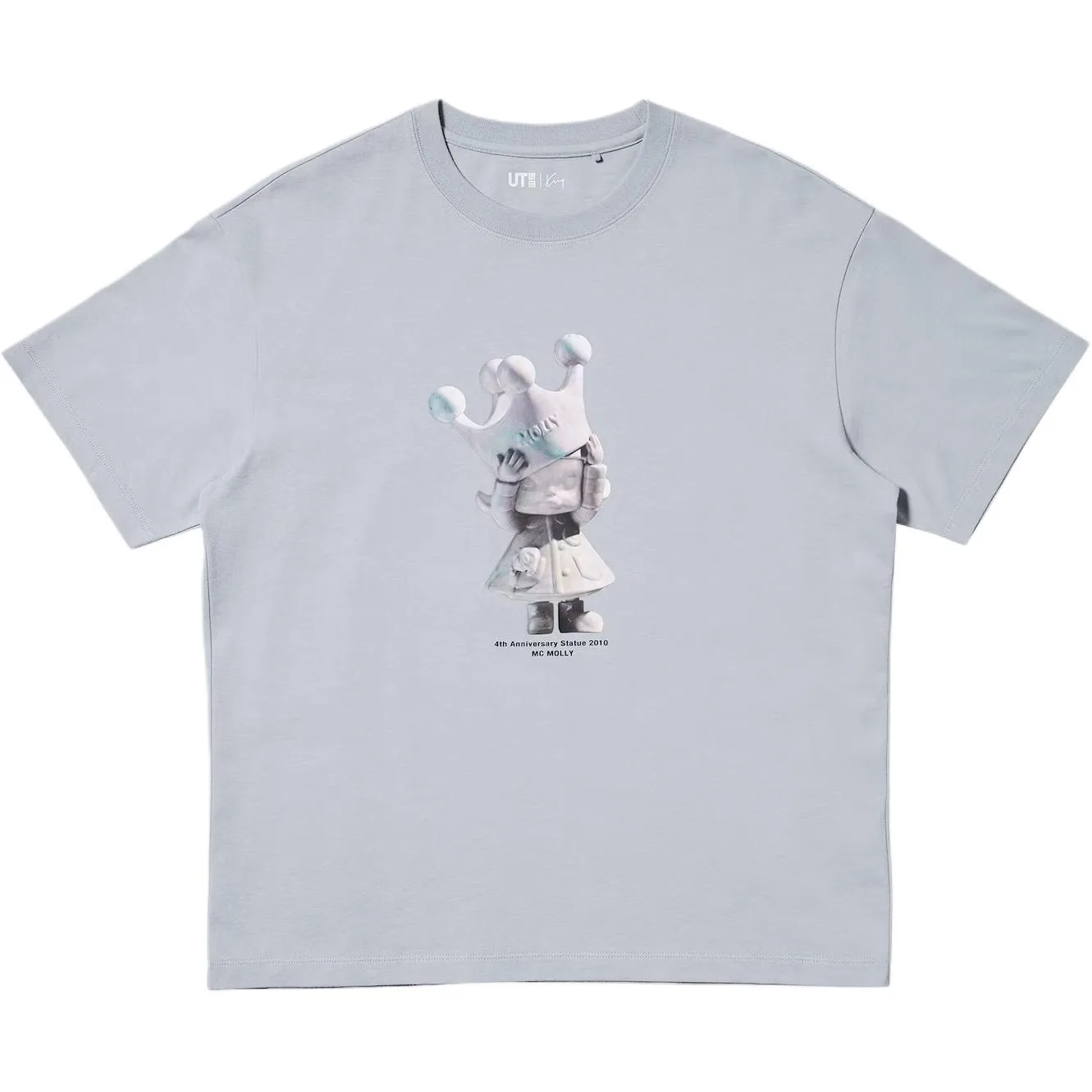 Футболка POP MART UNIQLO, серый