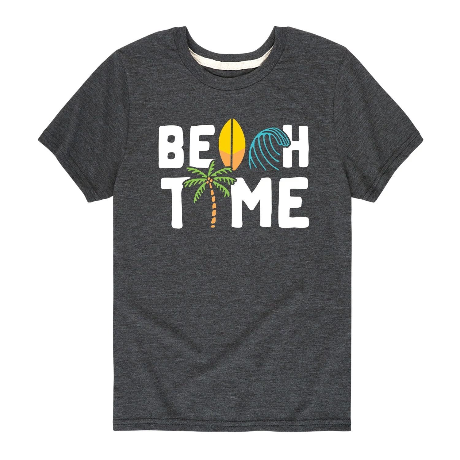 

Летняя футболка «Beach Time» для мальчиков 8–20 лет Licensed Character, серый