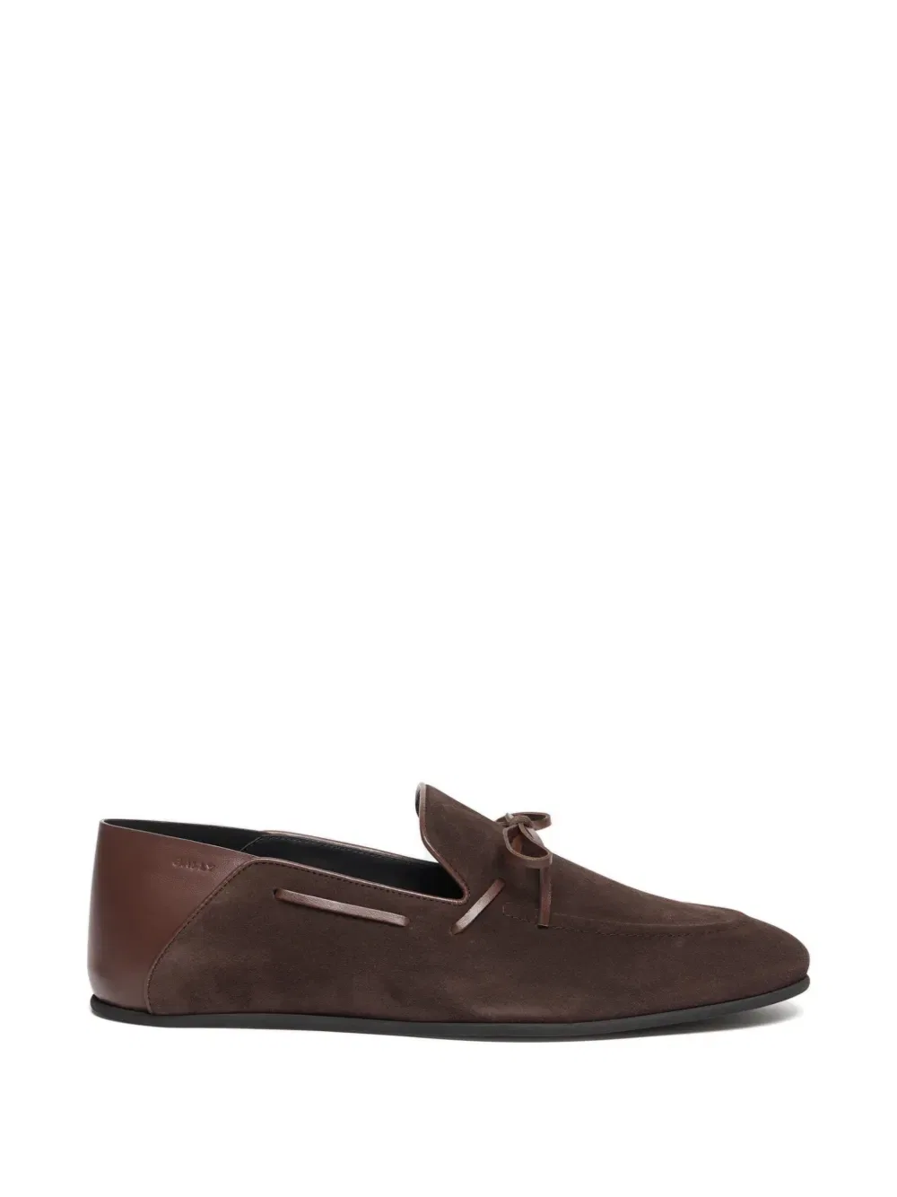 Замшевые лодочные туфли Eclat Bally, коричневый