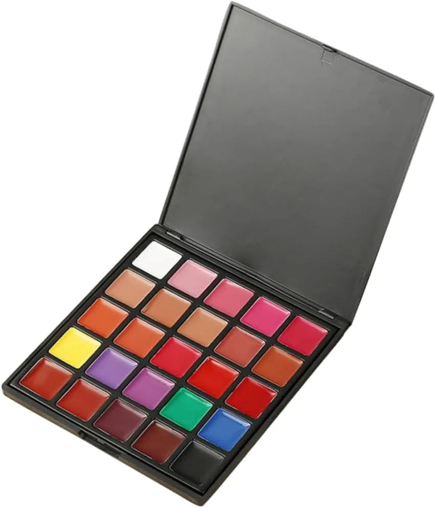 Палетка для губ 25 оттенков Dulcicasa матовая 15x16x1.2 см