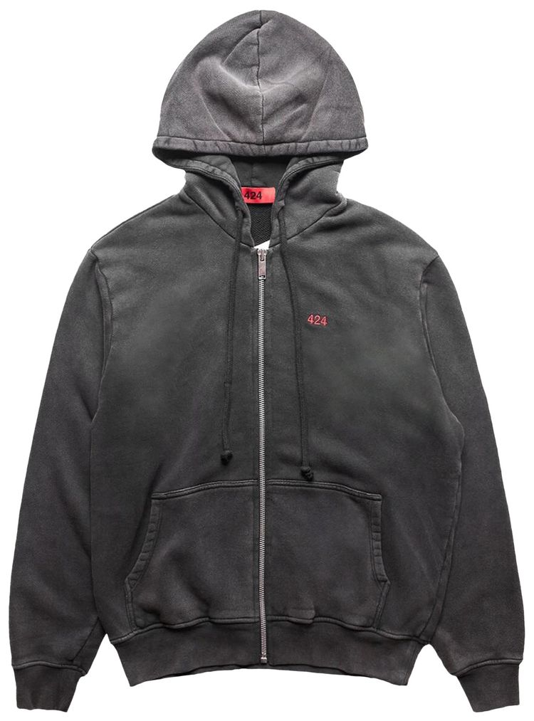 

Худи 424 Zip-Up French Terry Hoodie 'Black', черный