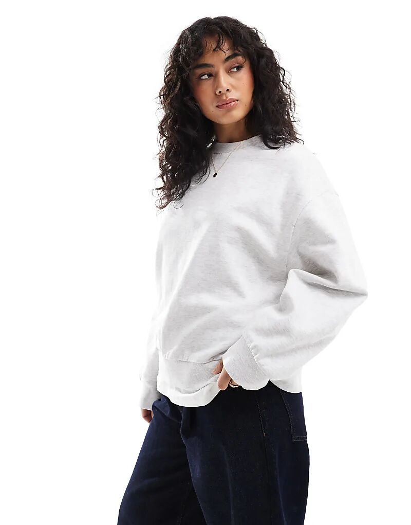 

Толстовка оверсайз в цвете ice marl ASOS DESIGN