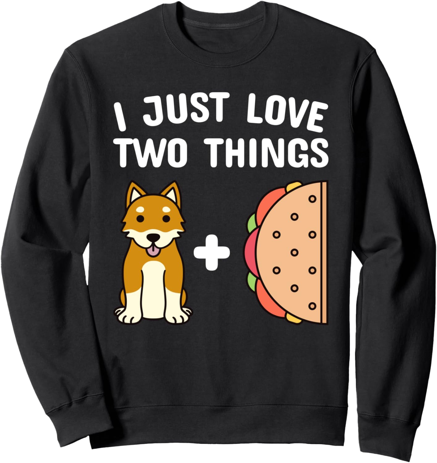 

Толстовка с изображением сиба-ину и тако Funny Shiba Inu Gifts, черный