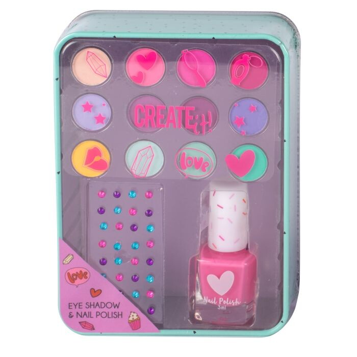 

Набор косметики Set de Sombra de Ojos y Esmalte de Uñas Create It!, Set 3 productos