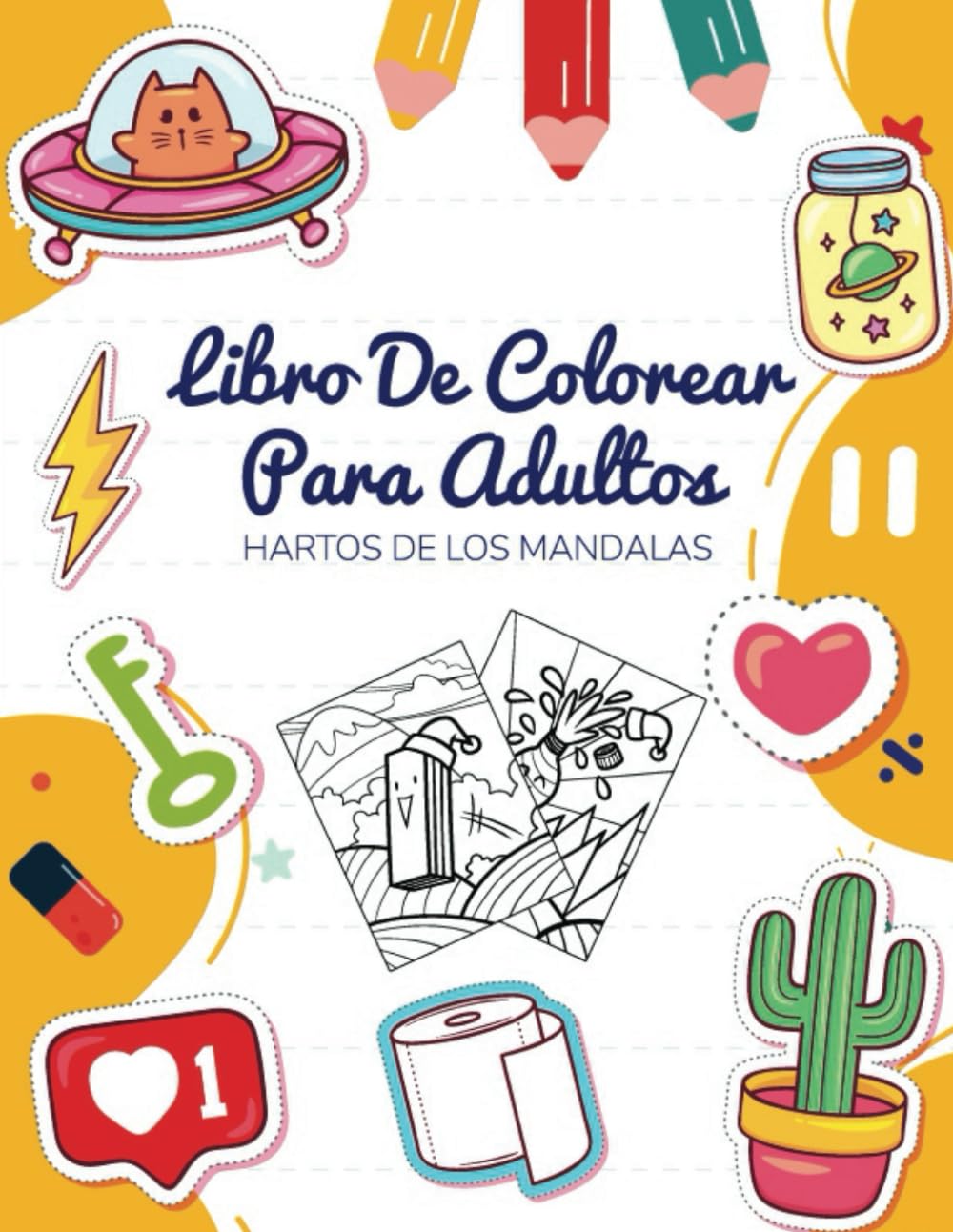 

libro de colorear para adultos hartos de los mandalas: diferente. Kawaii. Garabatear. Sábanas modernas y variadas para relajarse y disfrutar (Spanish Edition) (Independently published)
