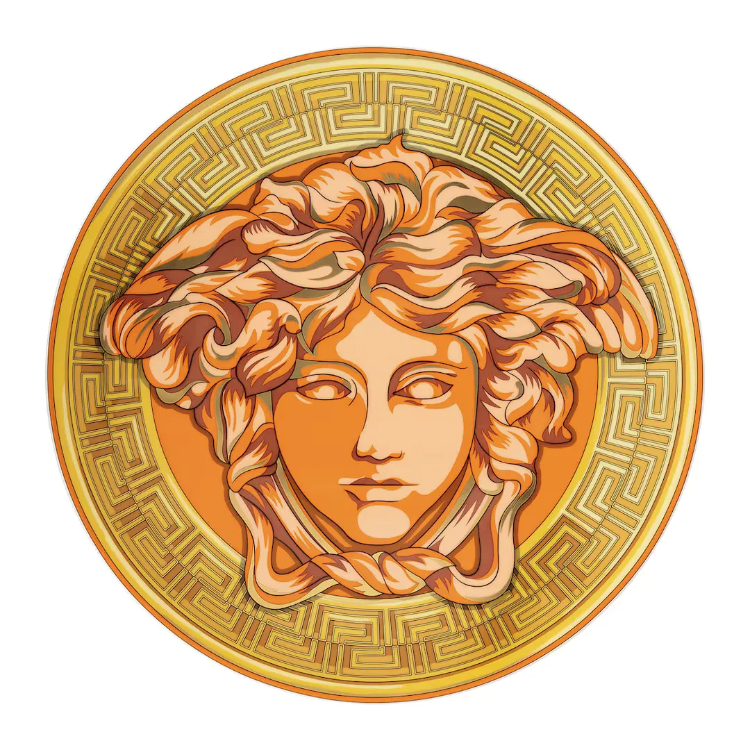 

Презентационная тарелка Versace для монет Medusa Amplified, апельсин