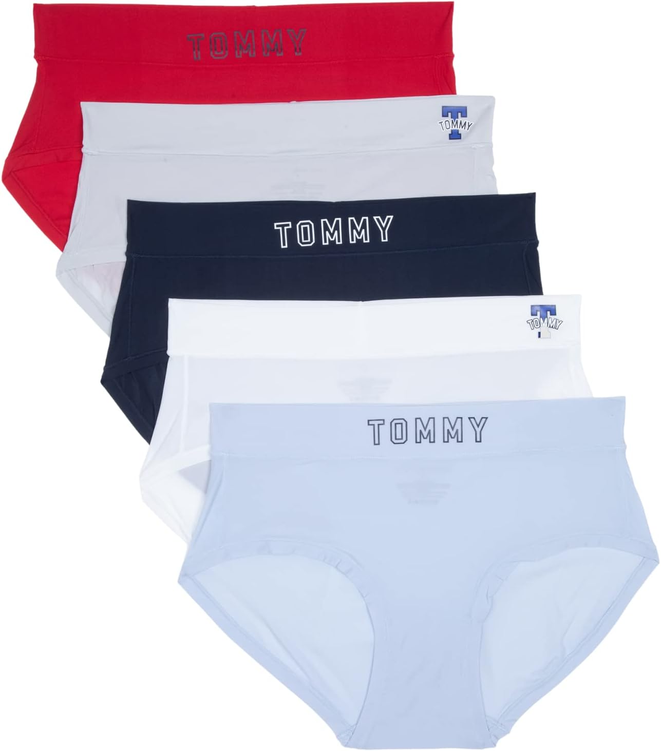 

Женские хипстеры Tommy Hilfiger, упаковка из 5 пар, Htr/Bw/Sc/Mc/Tr