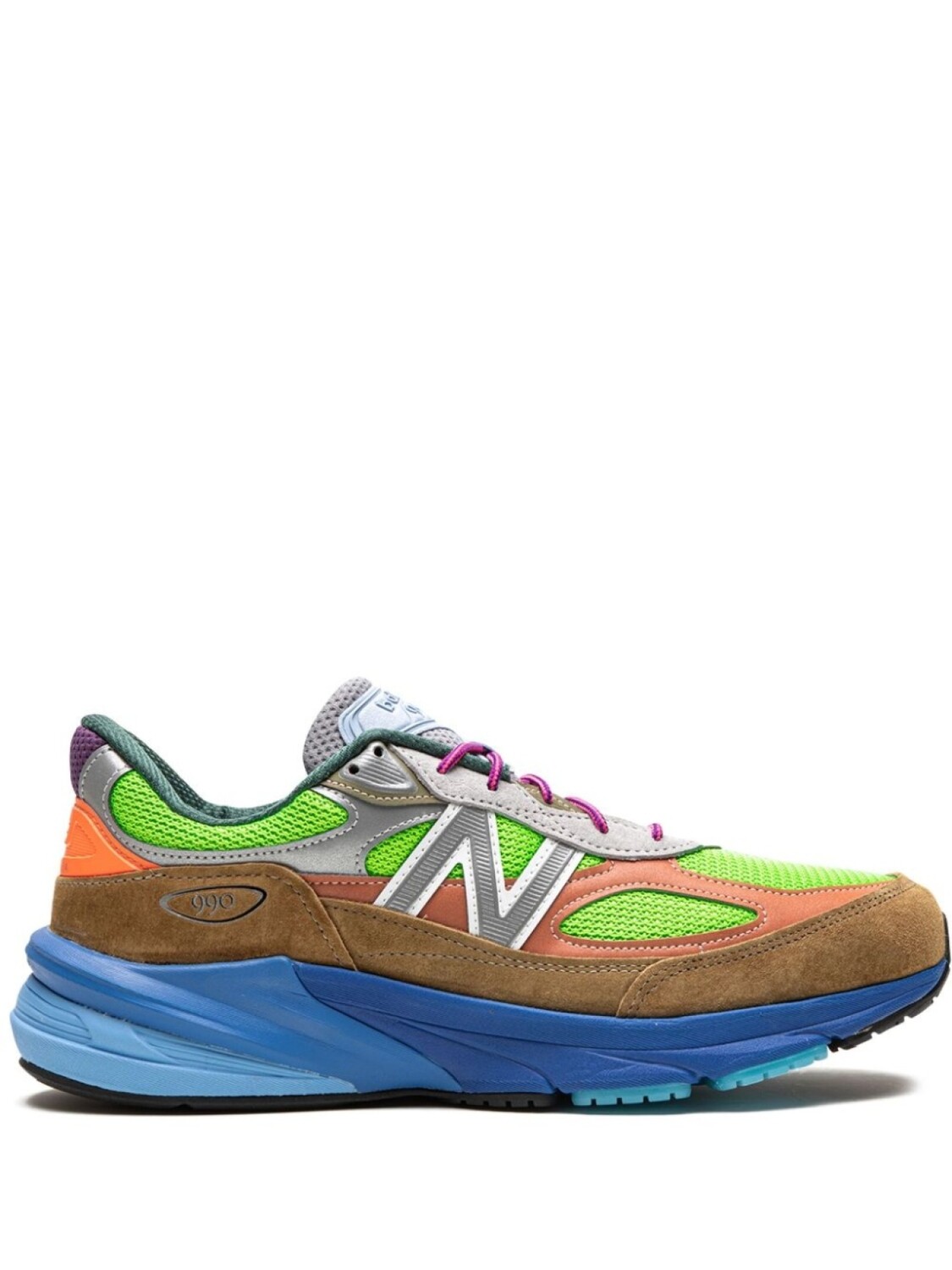 

Кроссовки x Action Bronson 990 V6 Baklava New Balance, зеленый