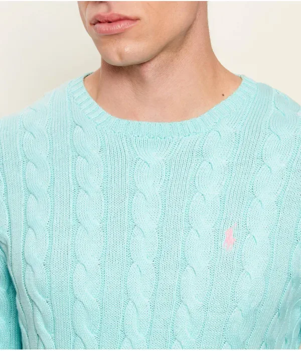 Свитер regular fit Polo Ralph Lauren, морской — фото 4