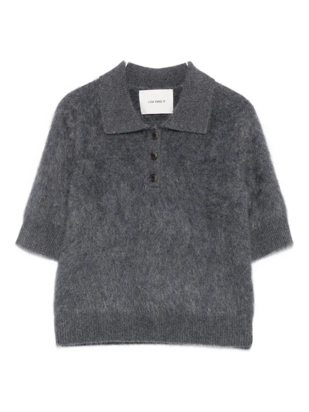 

Топ Short-sleeve polo top Lisa Yang, серый