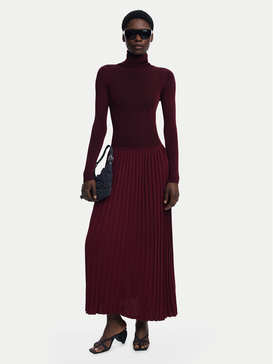 

Вязаное платье slim fit Sigritt 25WWVF09 Desigual, красный