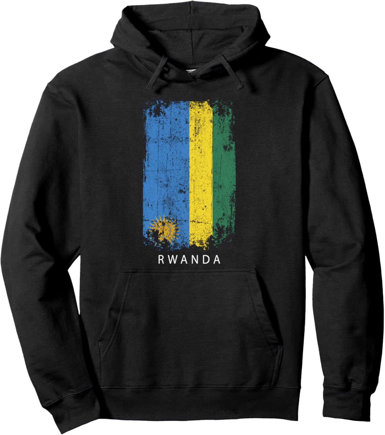 

Сувенирный дизайн из Руанды - Толстовка с флагом Руанды Rwanda Souvenir Design, черный