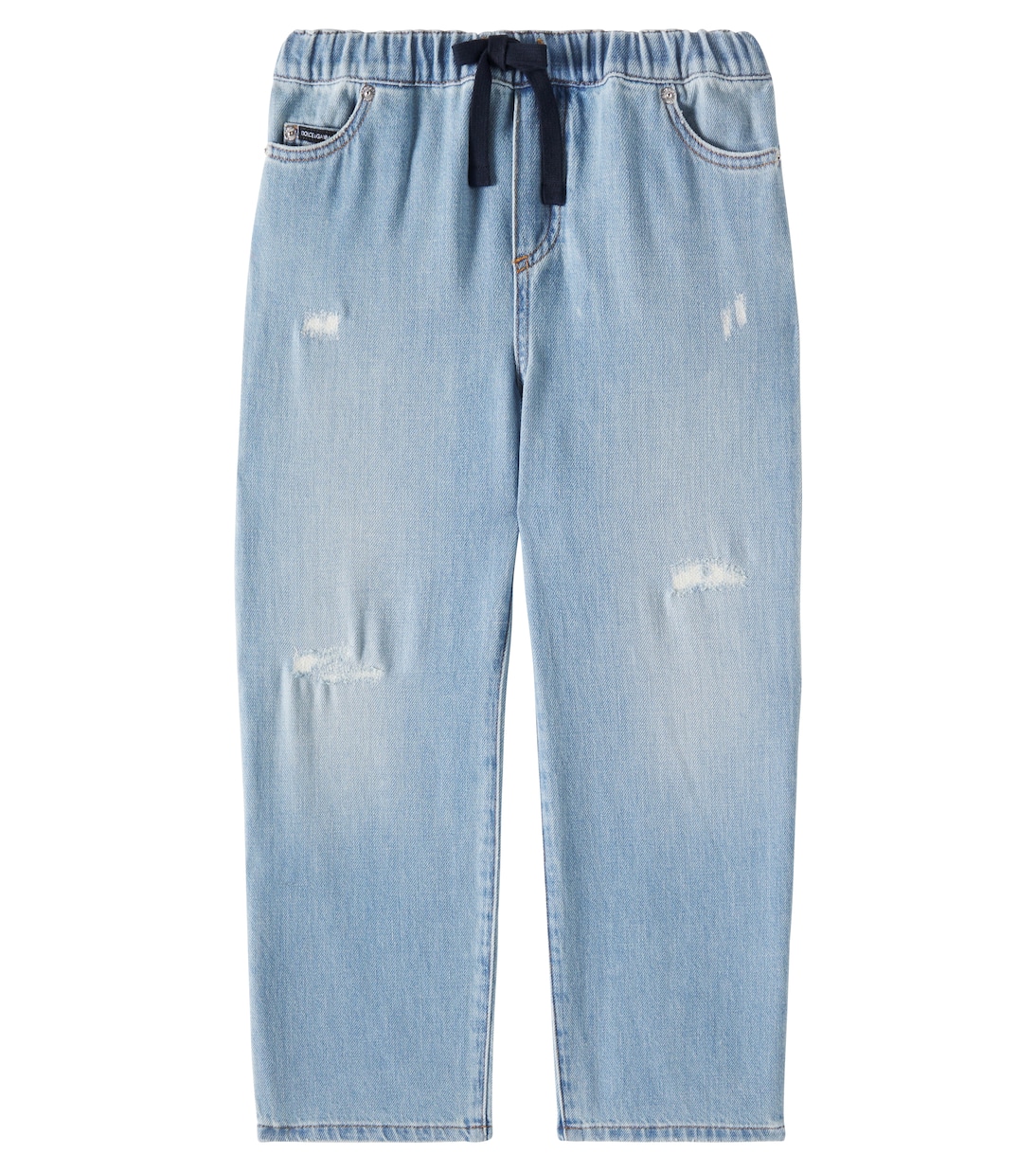 

Рваные прямые джинсы Dolce&Gabbana Kids, Variante Abbinata